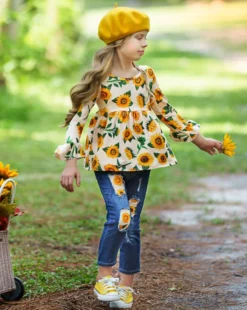 Picked For You Patched Jeans Set -Kid's Apparel Sales FALL12SET53CASFD 5