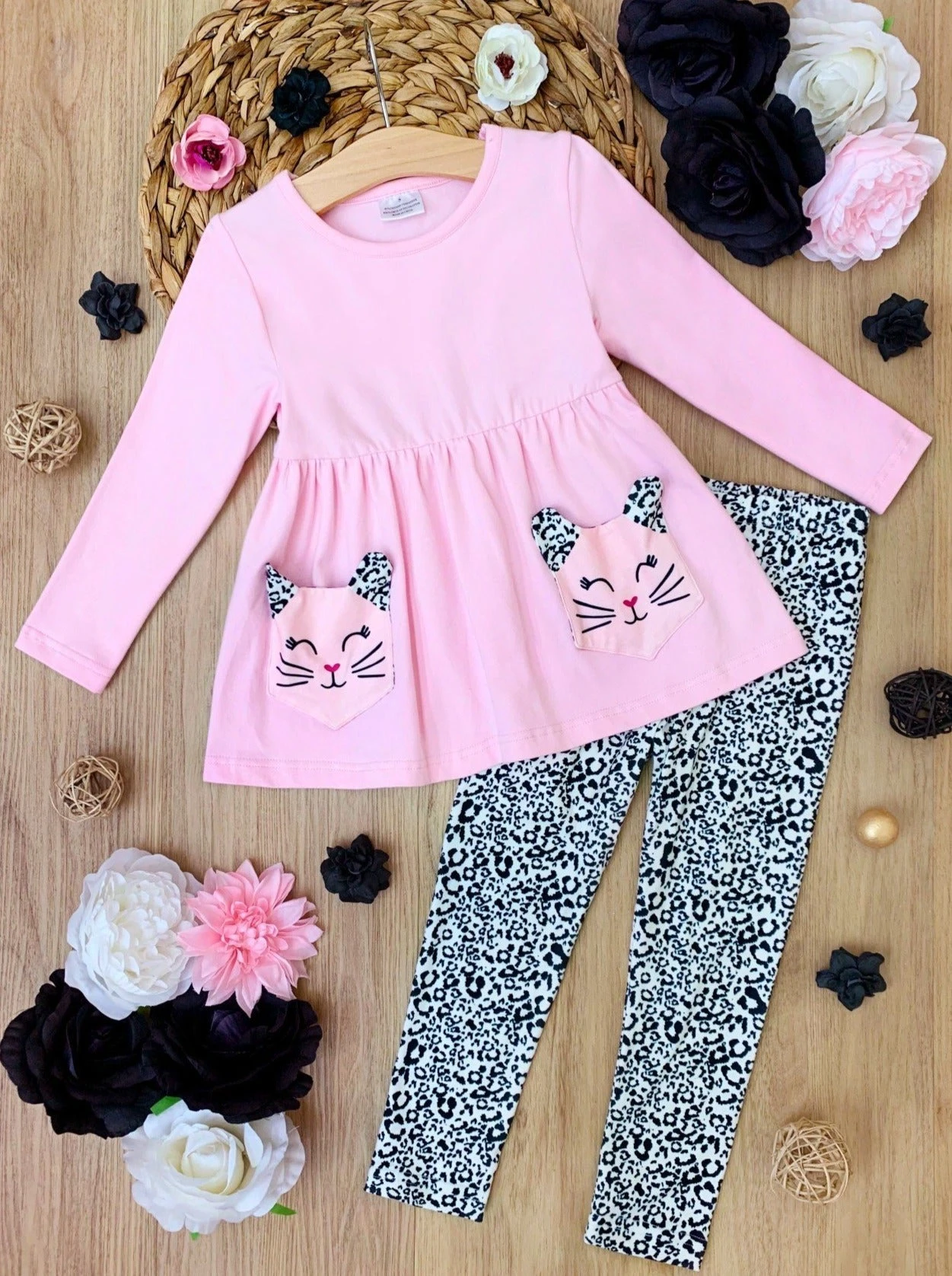 Cutest Kitty Kat Tunic & Leopard Legging Set 3 Cutest Kitty Kat Tunic & Leopard Legging Set - Image 3