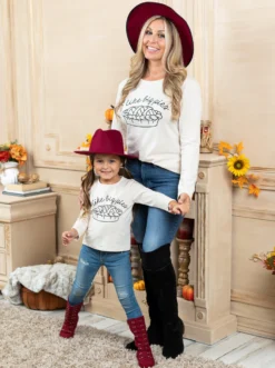 Mommy & Me I Like Big Pies Top 9 Mommy & Me I Like Big Pies Top -Kid's Apparel Sales FALL12TOP7CABP 15 1