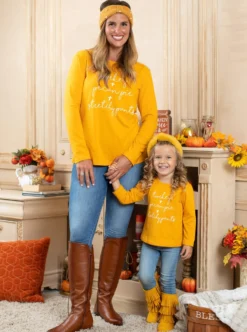 Mommy & Me Turkey + Pecan Pie + Stretchy Pants Top 9 Mommy & Me Turkey + Pecan Pie + Stretchy Pants Top -Kid's Apparel Sales FALL12TOP7CATPS 20 scaled