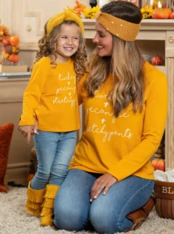 Mommy & Me Turkey + Pecan Pie + Stretchy Pants Top 8 Mommy & Me Turkey + Pecan Pie + Stretchy Pants Top -Kid's Apparel Sales FALL12TOP7CATPS 3 scaled