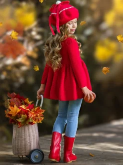 Cozy Weather Cherry Knit Tunic Sweater -Kid's Apparel Sales FALL12TOP8CAR 2 36c677b3 966b 410b 9bde 001500a9cac9