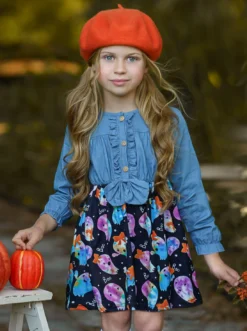 That's The Spirit Chambray Bodice Ghost Dress 8 That's The Spirit Chambray Bodice Ghost Dress -Kid's Apparel Sales FALL20DR8CADBG 3