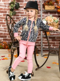 Sassy Snakeskin Bomber Jacket -Kid's Apparel Sales FALL20OUT11CAGSP 8