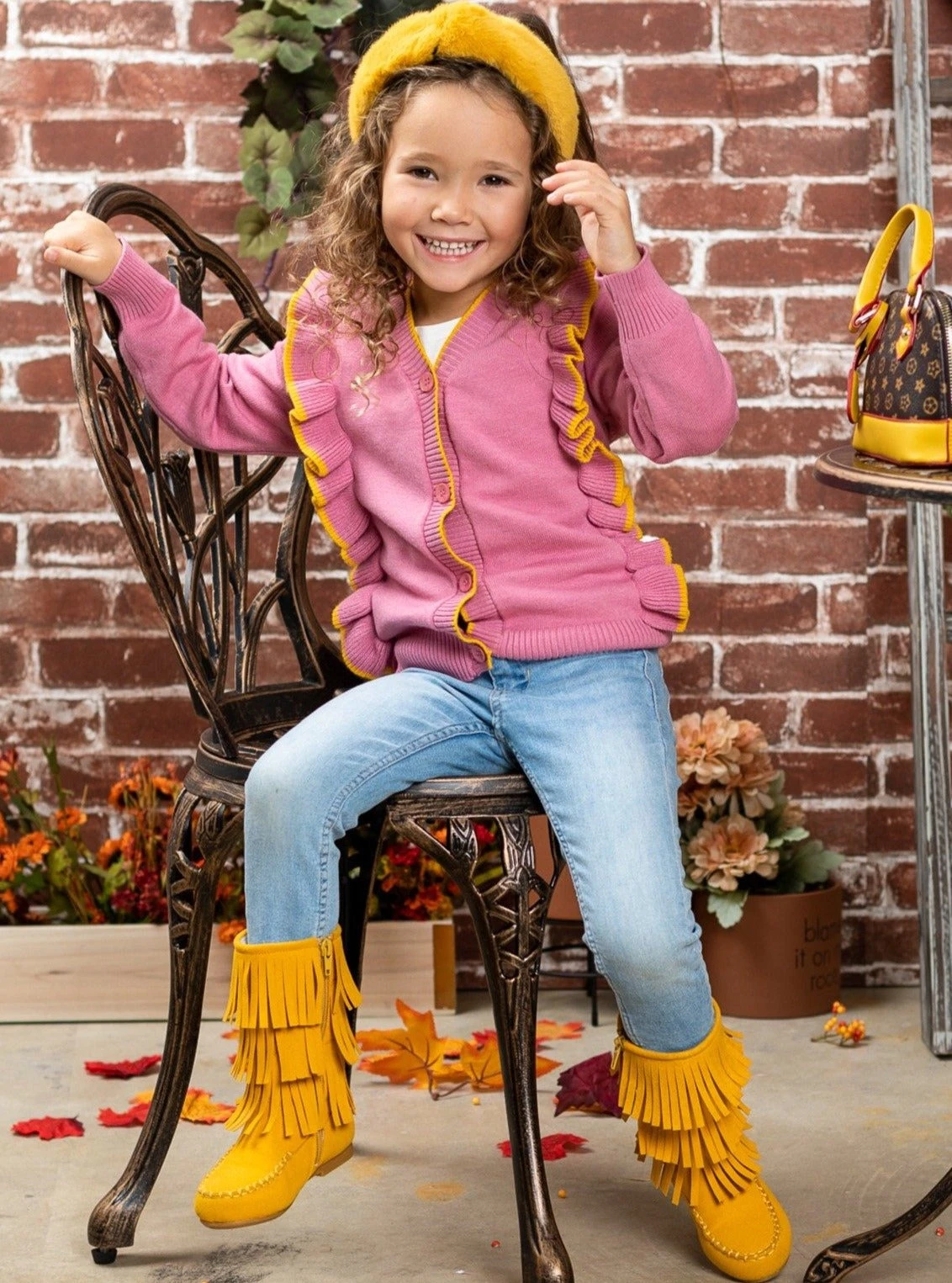 Couldn't Be Cuter Buttoned Ruffle Cardigan 1 Couldn't Be Cuter Buttoned Ruffle Cardigan