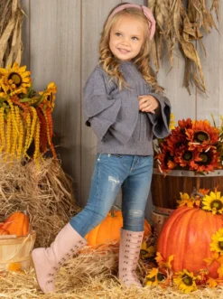 Autumn Is Calling Tiered Sleeve Sweater -Kid's Apparel Sales FALL20OUT14CAG d3779365 6c28 43ff 99f9 a061409b4a78