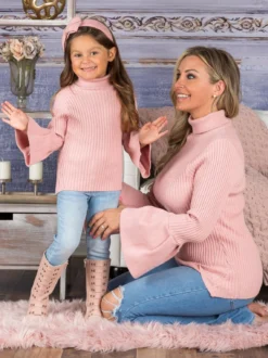 Mommy & Me Boho Sleeve Turtleneck Sweater -Kid's Apparel Sales FALL20OUT16CAP d37a693e 79d7 4a7d a965 6ff82e4c091e