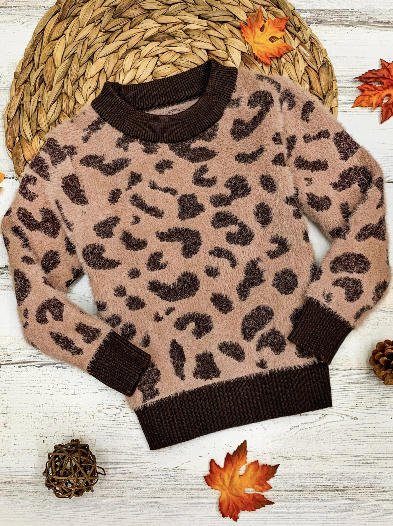 Fierce Fuzzy Leopard Sweater 2 Fierce Fuzzy Leopard Sweater - Image 2