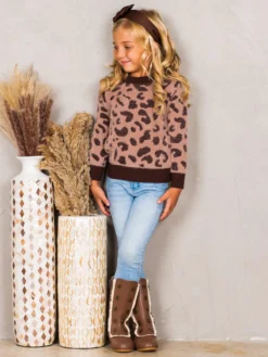 Fierce Fuzzy Leopard Sweater 7 Fierce Fuzzy Leopard Sweater -Kid's Apparel Sales FALL20OUT21CATBL 1