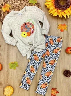 Pumpkinlicious Leopard Legging Set 6 Pumpkinlicious Leopard Legging Set -Kid's Apparel Sales FALL20SET15CAOPL