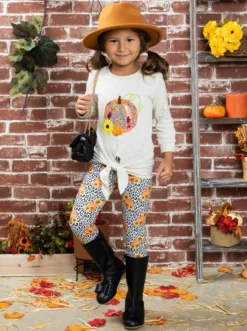 Pumpkinlicious Leopard Legging Set 7 Pumpkinlicious Leopard Legging Set -Kid's Apparel Sales FALL20SET15CAOPL 6