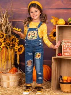 I Pick You Patched Overall Jeans Set -Kid's Apparel Sales FALL20SET39CAWDS 3