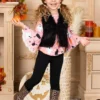 UnBOOlieveable Tunic, Faux Fur Vest & Legging Set