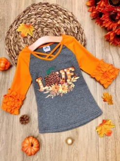 Love Fall Front Cross Raglan Top -Kid's Apparel Sales FALL20TOP9CAGOL 9dd34c75 094c 4bbb b394 c9e2f89156ec