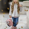 Gorgeous Greys Buttoned Cable Knit Cardigan