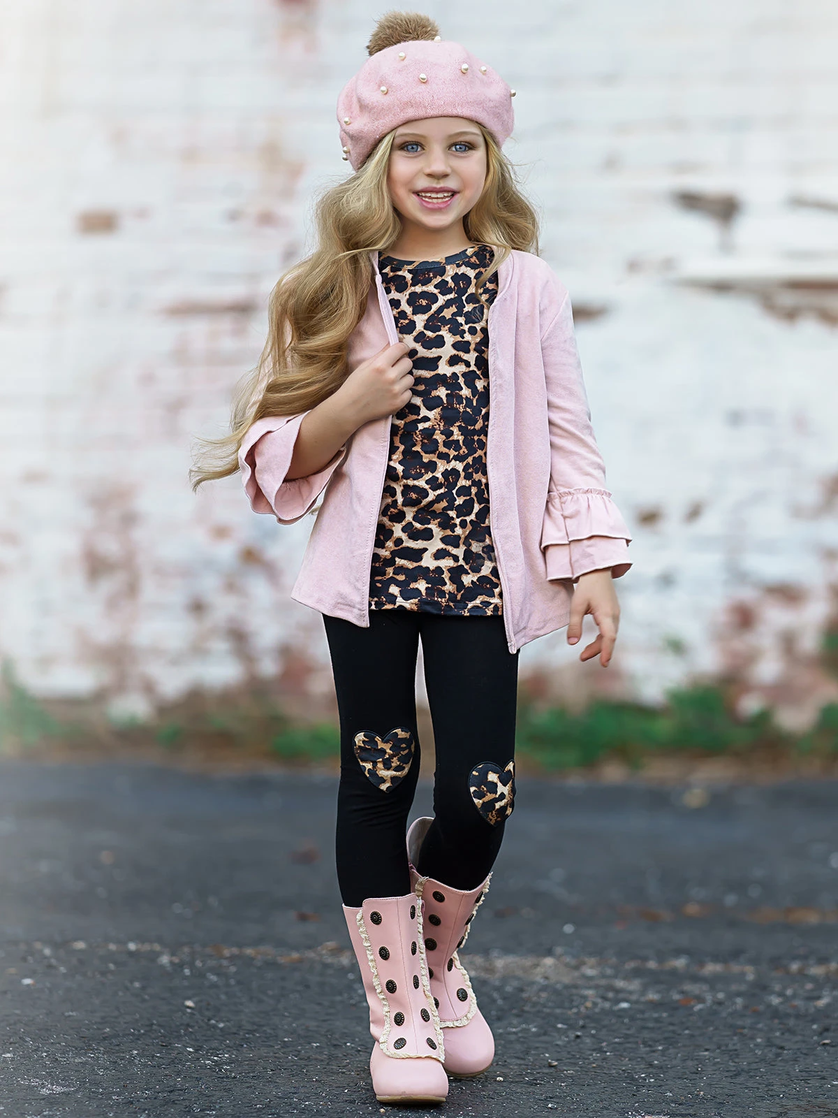 Making Boss Moves Leopard Top, Leggings & Jacket Set 2 Making Boss Moves Leopard Top, Leggings & Jacket Set - Image 2