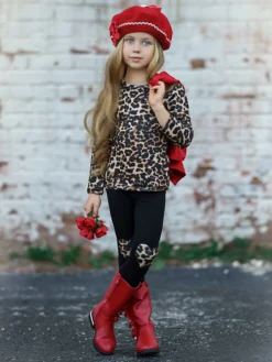 Making Boss Moves Leopard Top, Leggings & Jacket Set 20 Making Boss Moves Leopard Top, Leggings & Jacket Set -Kid's Apparel Sales FALL91SET135CARLB 1