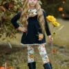Pumpkin Picking Tunic, Legging & Scarf Set