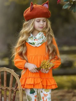 Fall Frolic Tunic, Legging & Scarf Set -Kid's Apparel Sales FALL91SET34CAOGW 0ebe68c4 967c 4017 877f 07c457b0a613