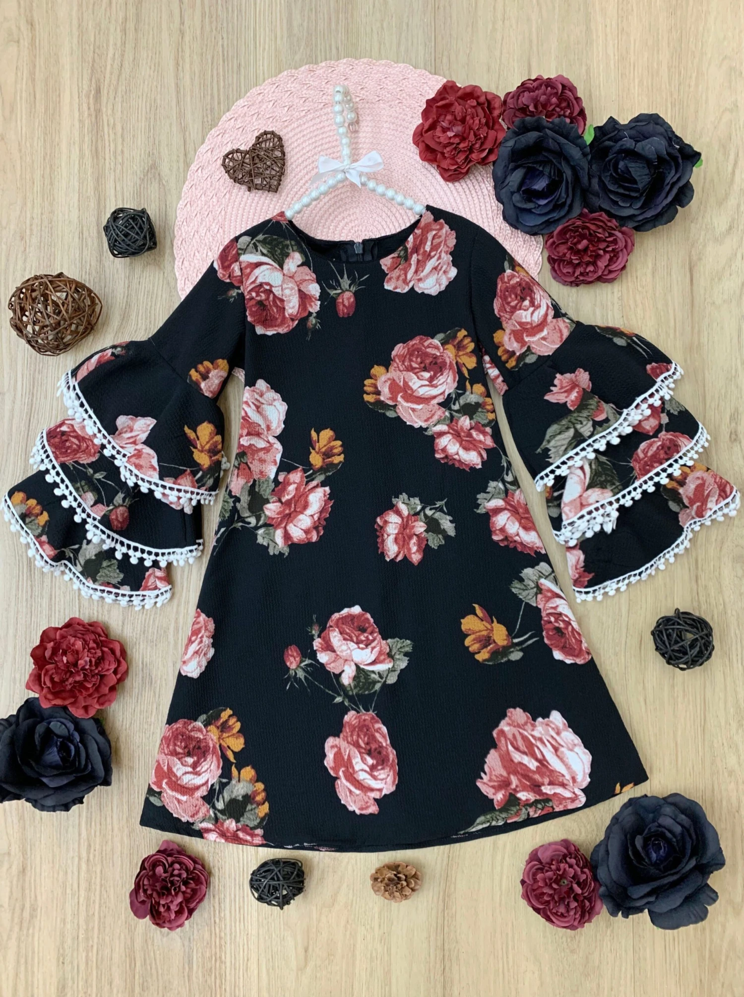 Dark & Lovely Tiered Sleeve Floral Miya Dress 2 Dark & Lovely Tiered Sleeve Floral Miya Dress - Image 2
