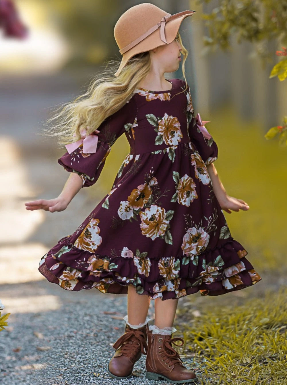 Cranberry Dreams Floral Cloda Dress 1 Cranberry Dreams Floral Cloda Dress
