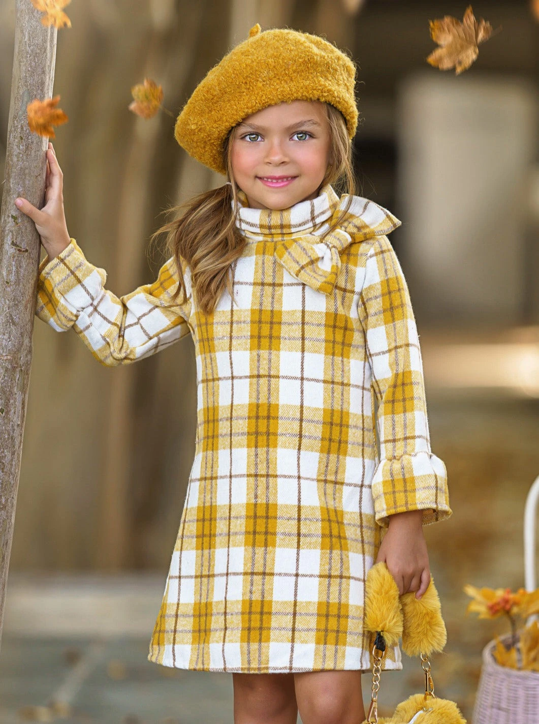 Golden Girl Marigold Flannel Dress 2 Golden Girl Marigold Flannel Dress - Image 2