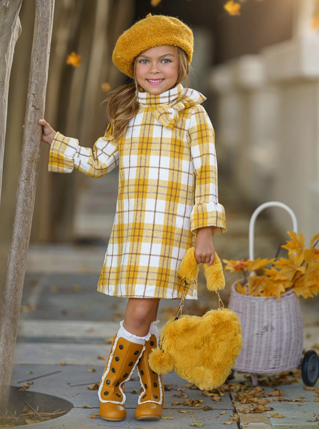 Golden Girl Marigold Flannel Dress 1 Golden Girl Marigold Flannel Dress