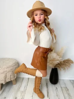 Beyond Belief Skirt Set 15 Beyond Belief Skirt Set -Kid's Apparel Sales GFSEB007 Brown 1