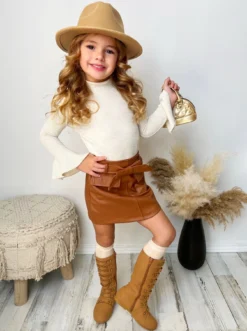 Beyond Belief Skirt Set 12 Beyond Belief Skirt Set -Kid's Apparel Sales GFSEB007 Brown 7