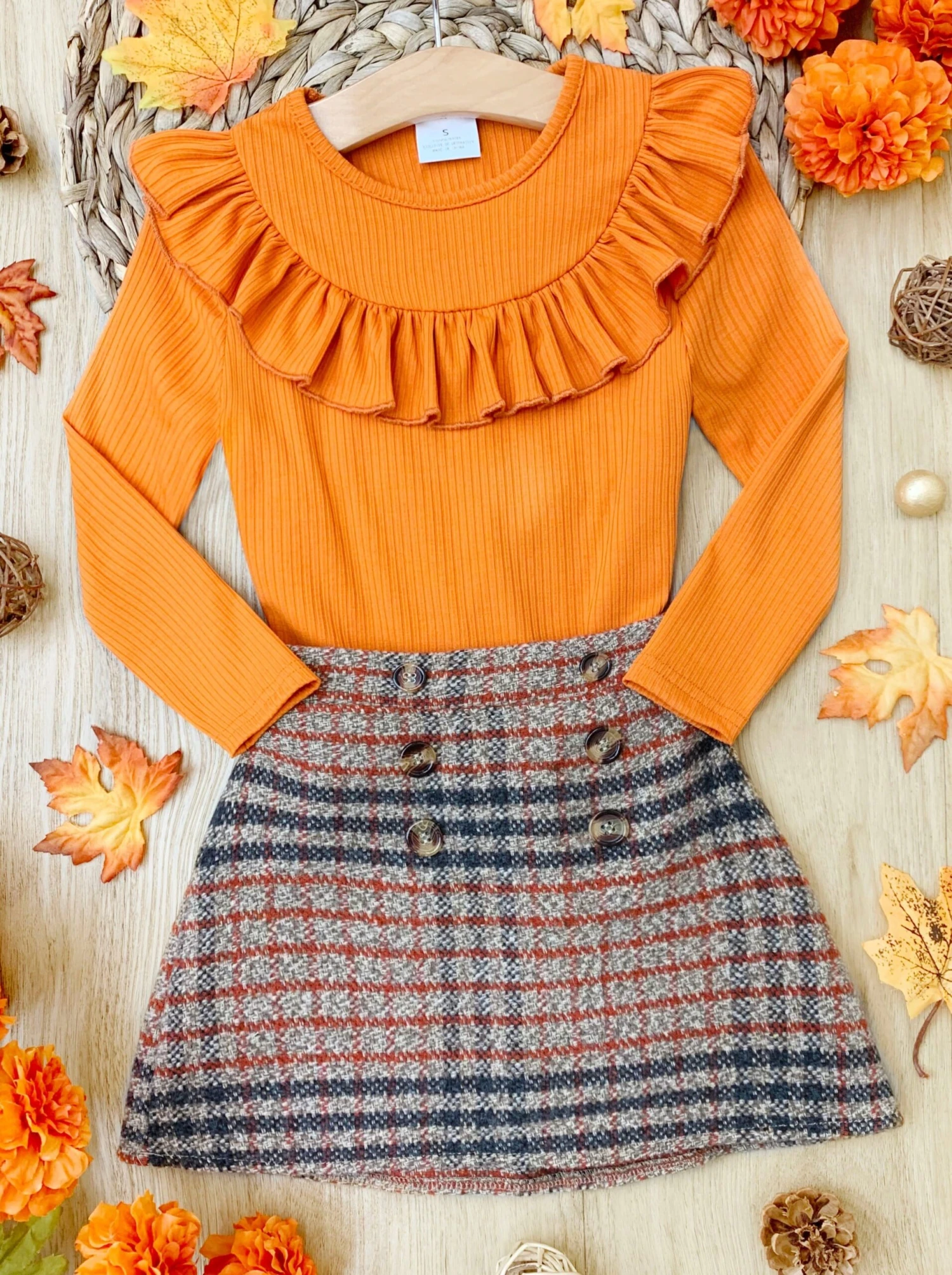 Precious Pumpkin Top & Skirt Set 3 Precious Pumpkin Top & Skirt Set - Image 3