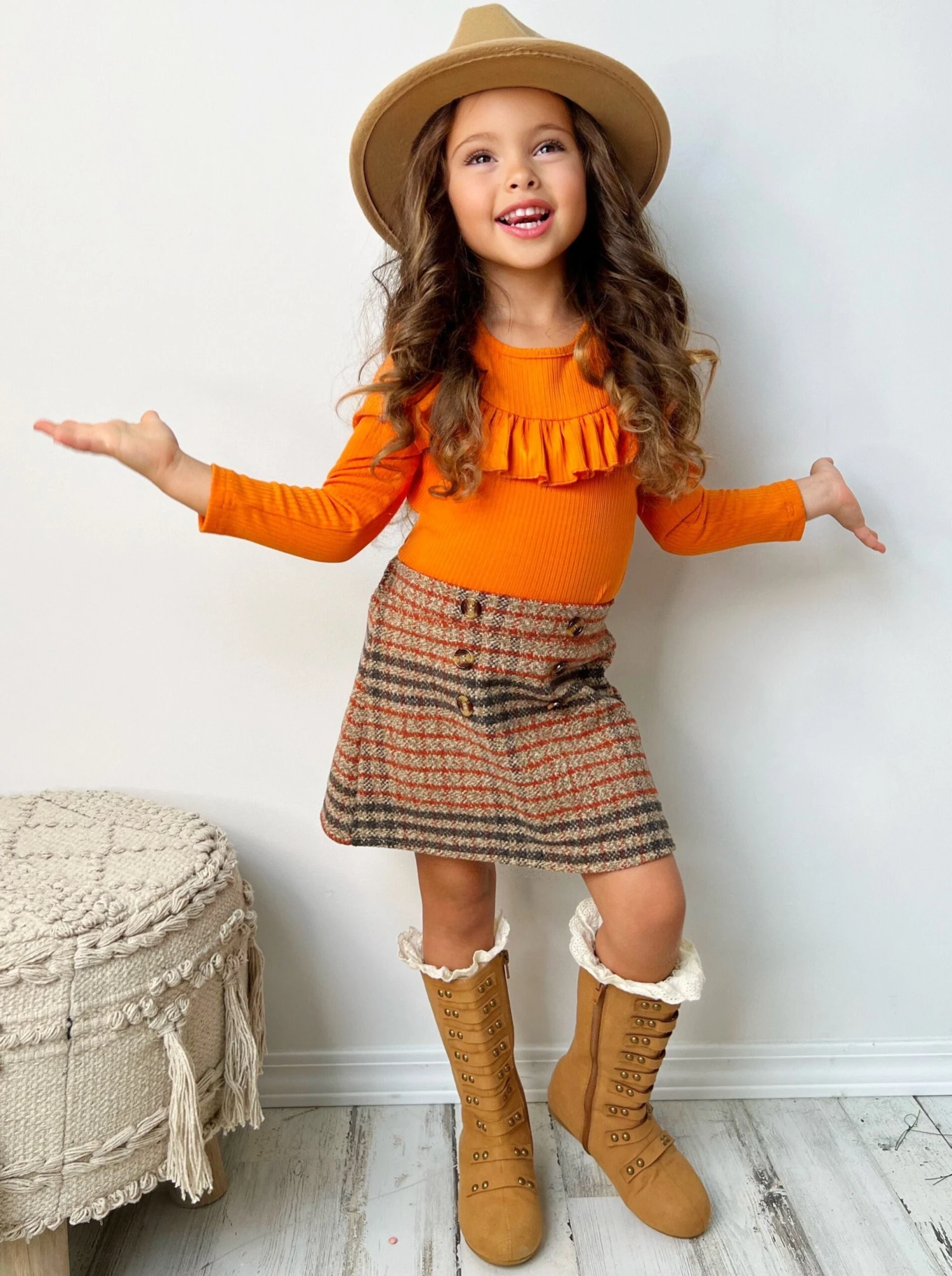 Precious Pumpkin Top & Skirt Set 4 Precious Pumpkin Top & Skirt Set - Image 4