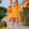 Pumpkin Spice Season Tunic, Scarf & Legging Set