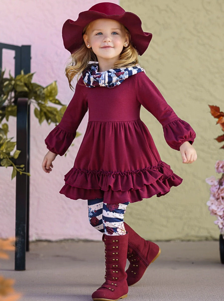 Line Leader Legging & Scarf Set 1 Line Leader Legging & Scarf Set