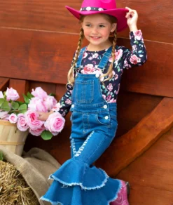 Fall Florals Flared Overall Set -Kid's Apparel Sales GFSEB075 Black 3 49b16326 e85c 4892 b7b8 9bdf2a920b1c scaled