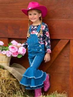 Fall Florals Flared Overall Set -Kid's Apparel Sales GFSEB075 Black 4 2fac5df4 2825 429a ab31 e28e57d3b05a scaled