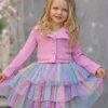 Fairy Flutter Jacket & Rainbow Tutu Skirt Set