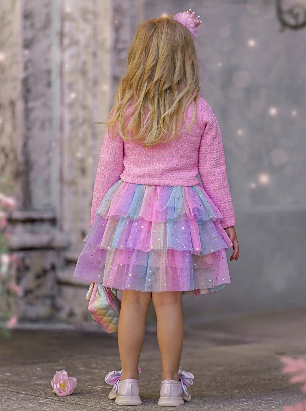 Fairy Flutter Jacket & Rainbow Tutu Skirt Set 6 Fairy Flutter Jacket & Rainbow Tutu Skirt Set - Image 6