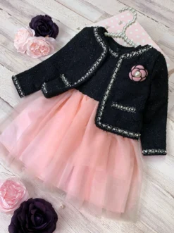 Fabulousity Tweed Blazer & Tulle Tutu Dress Set -Kid's Apparel Sales GFSEC024 Pink 3bae7f75 2e1b 4011 8770 b6a0ea9c2286 scaled