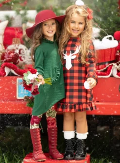 My Day Out Hooded Tunic & Floral Legging Set -Kid's Apparel Sales GFSEC038 GreenandFALL71DR3CA scaled