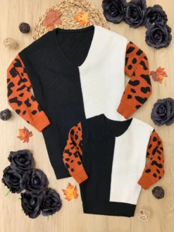 Mommy & Me Fierce Style Colorblock Sweater