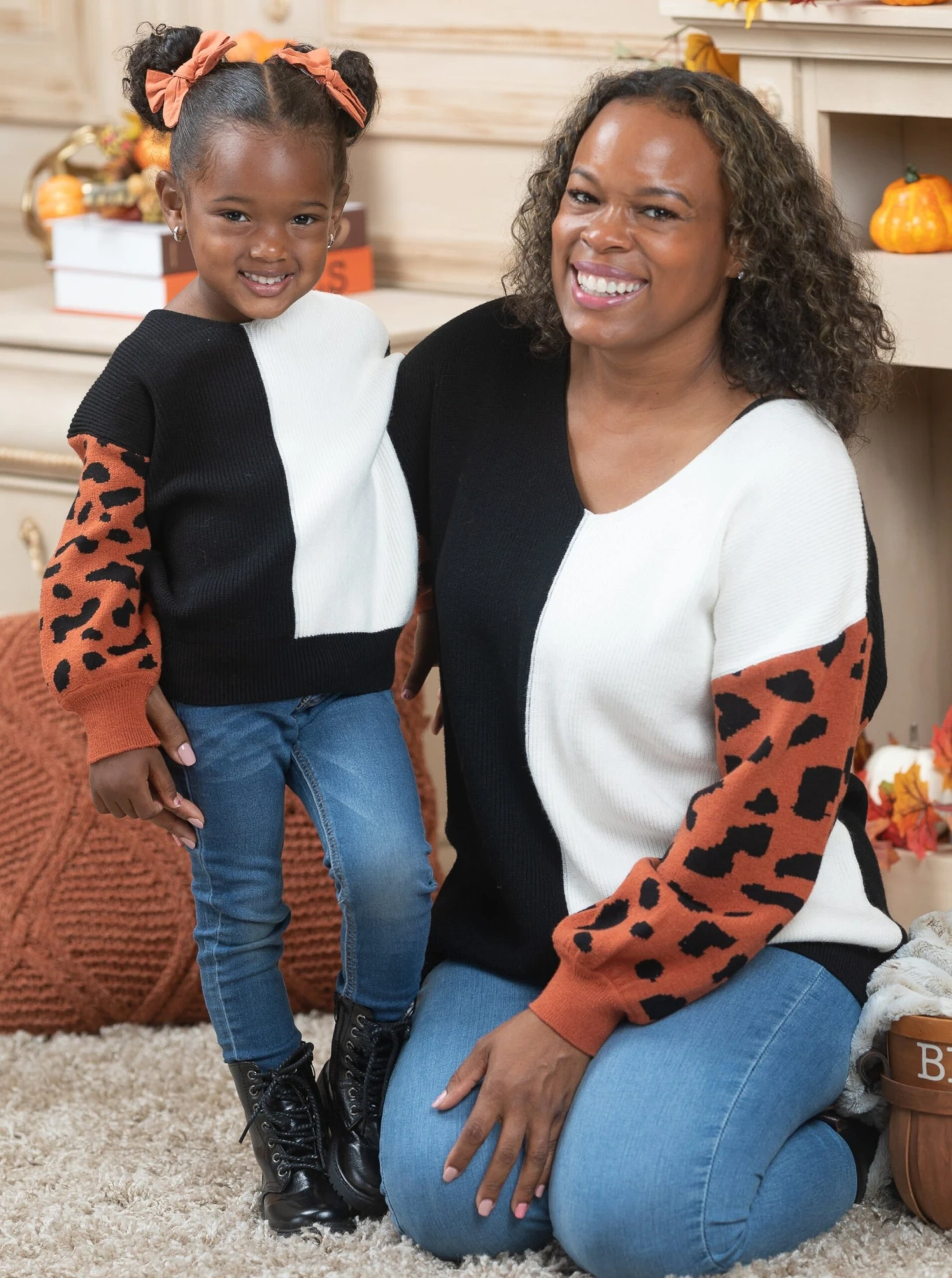 Mommy & Me Fierce Style Colorblock Sweater 4 Mommy & Me Fierce Style Colorblock Sweater - Image 4