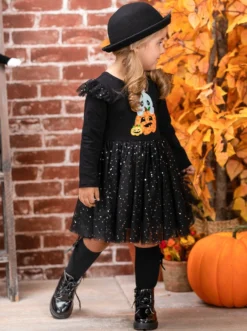 Lift Your Spirits Glitter Tutu Dress 9 Lift Your Spirits Glitter Tutu Dress -Kid's Apparel Sales GHDRB003 Black 12