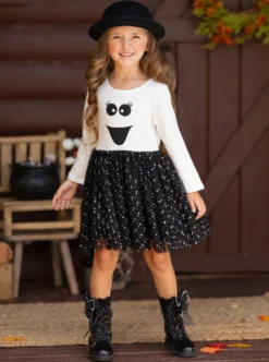 If You've Got It, Haunt It Sparkle Tutu Dress -Kid's Apparel Sales GHDRB009 Black 13 scaled