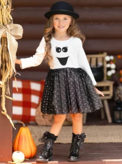 If You've Got It, Haunt It Sparkle Tutu Dress -Kid's Apparel Sales GHDRB009 Black 2 scaled