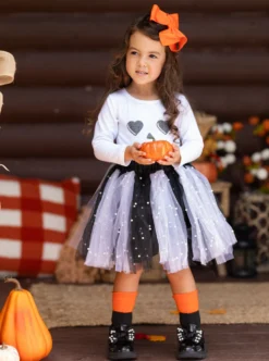 Jackie-Lantern Tutu Skirt Set -Kid's Apparel Sales GHSEB004 Pink 13 scaled