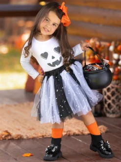 Jackie-Lantern Tutu Skirt Set -Kid's Apparel Sales GHSEB004 Pink 8 scaled