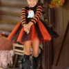 How Do You Boo Striped Sleeve Tutu Dress