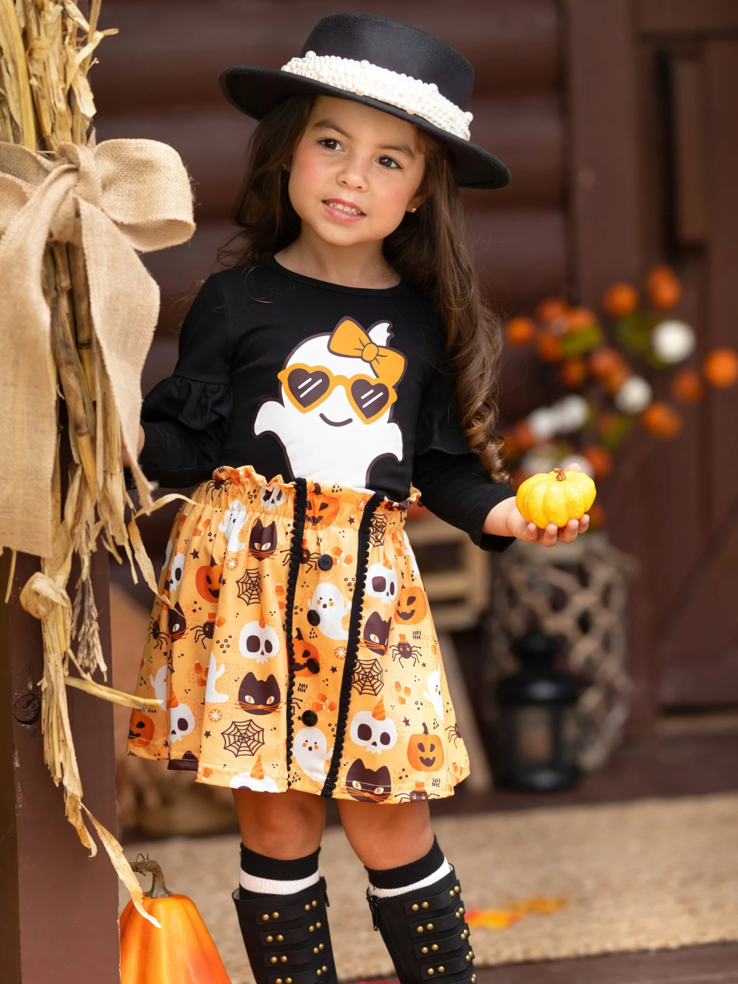Boo, Felicia Ghost Top & Halloween Skirt Set 7 Boo, Felicia Ghost Top & Halloween Skirt Set - Image 7