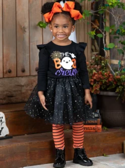 The Boo Crew Top, Sparkle Tutu, & Legging Set