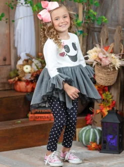 It's A Boo Thing Tutu Tunic & Legging Set -Kid's Apparel Sales GHSEB035 White 13 scaled